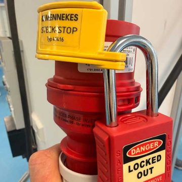vergrendelingsmechanisme voor het beveiligen van werkzaamheden